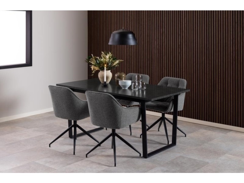 Krzesło Brooke obrotowe antracytowe Monza - ACTONA